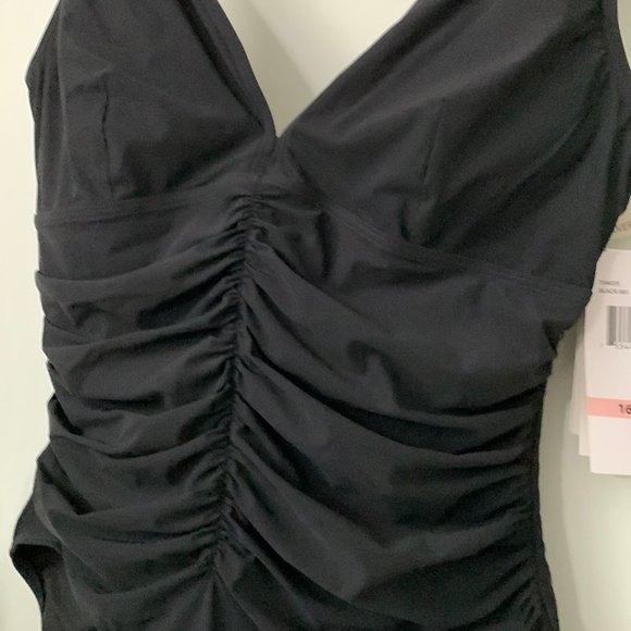 Contours by Coco Reef V-Neck Bra Sized Underwire One Piece Sz 16 / 40D - Picture 4 of 13